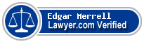 Edgar S. K. Merrell  Lawyer Badge