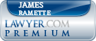 James E Ramette  Lawyer Badge