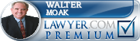 Walter E Moak  Lawyer Badge