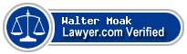 Walter E Moak  Lawyer Badge