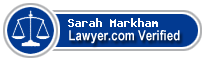 Sarah Markham  Lawyer Badge