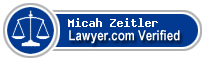 Micah A. Zeitler  Lawyer Badge