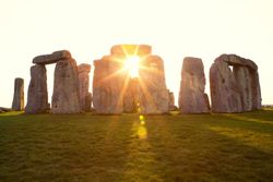 Dramatic Sunset at Stonehenge Horizontal