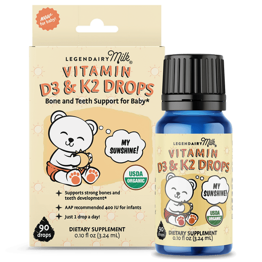 Organic Infant and Toddler D3&K2 Drops - Legendairy Milk