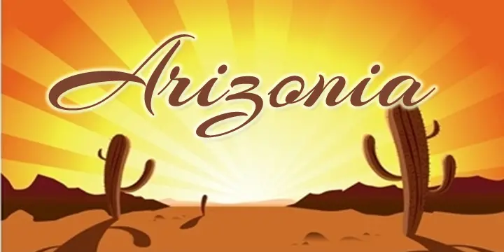 Arizonia font cover