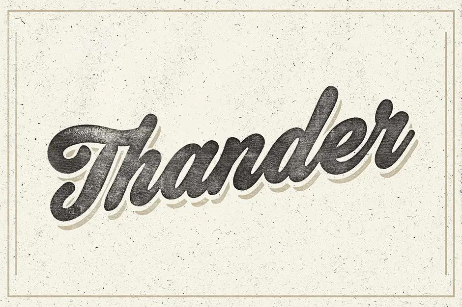 Thander First Image Calligraphy Font