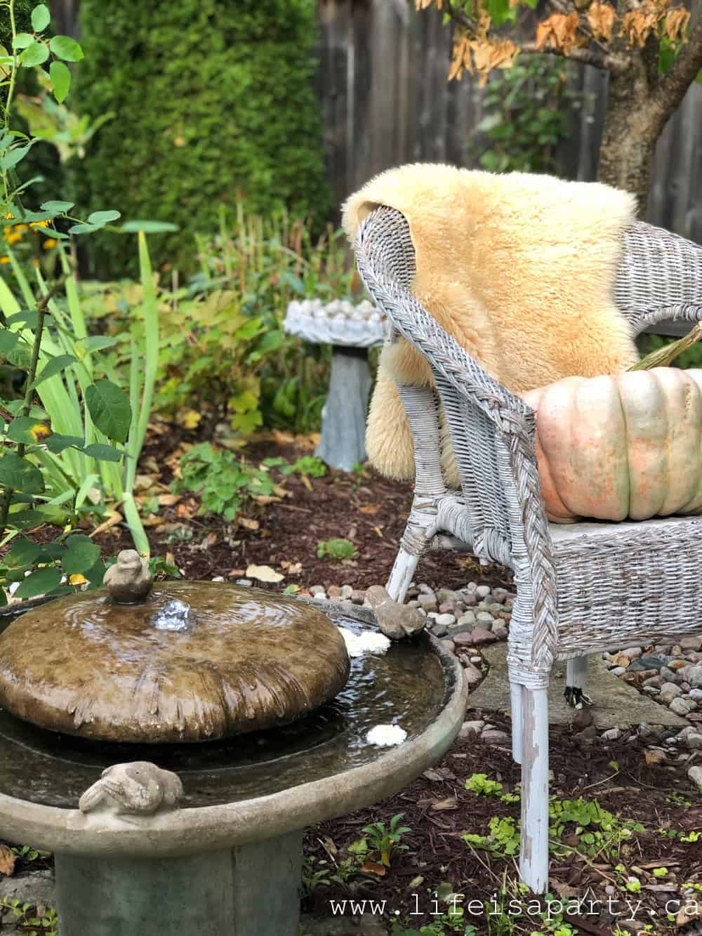 fall fountain