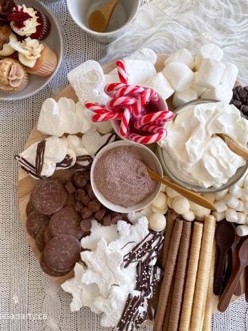 hot chocolate charcuterie board