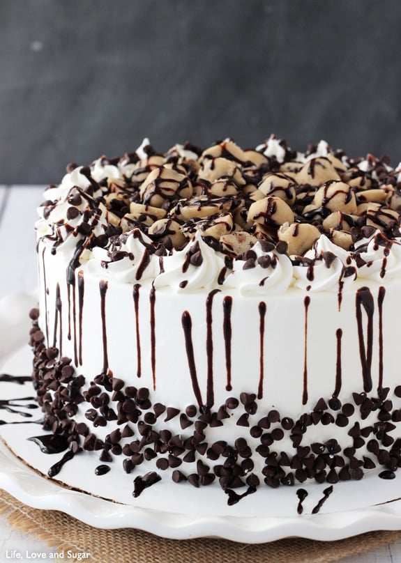 Chocolate Chip Cookie Dough Ice Cream Cake