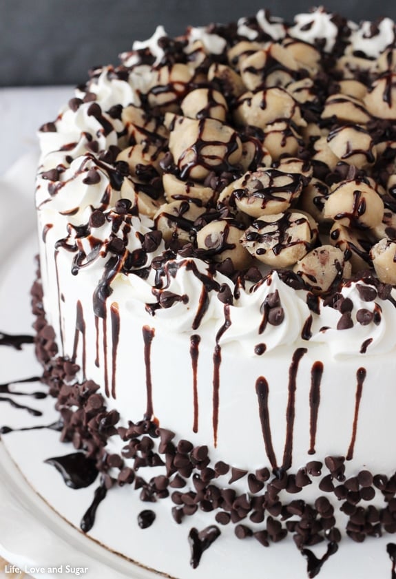 Chocolate Chip Cookie Dough Ice Cream Cake