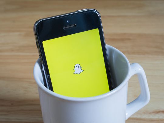 An image of the Snapchat app on a smartphone.