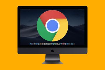 The Chrome icon on an iMac's screen