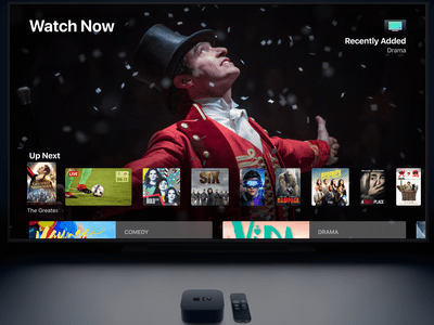 Apple TV 4K on Television Screen