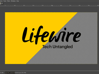 Lifewire logo with the background removed from half