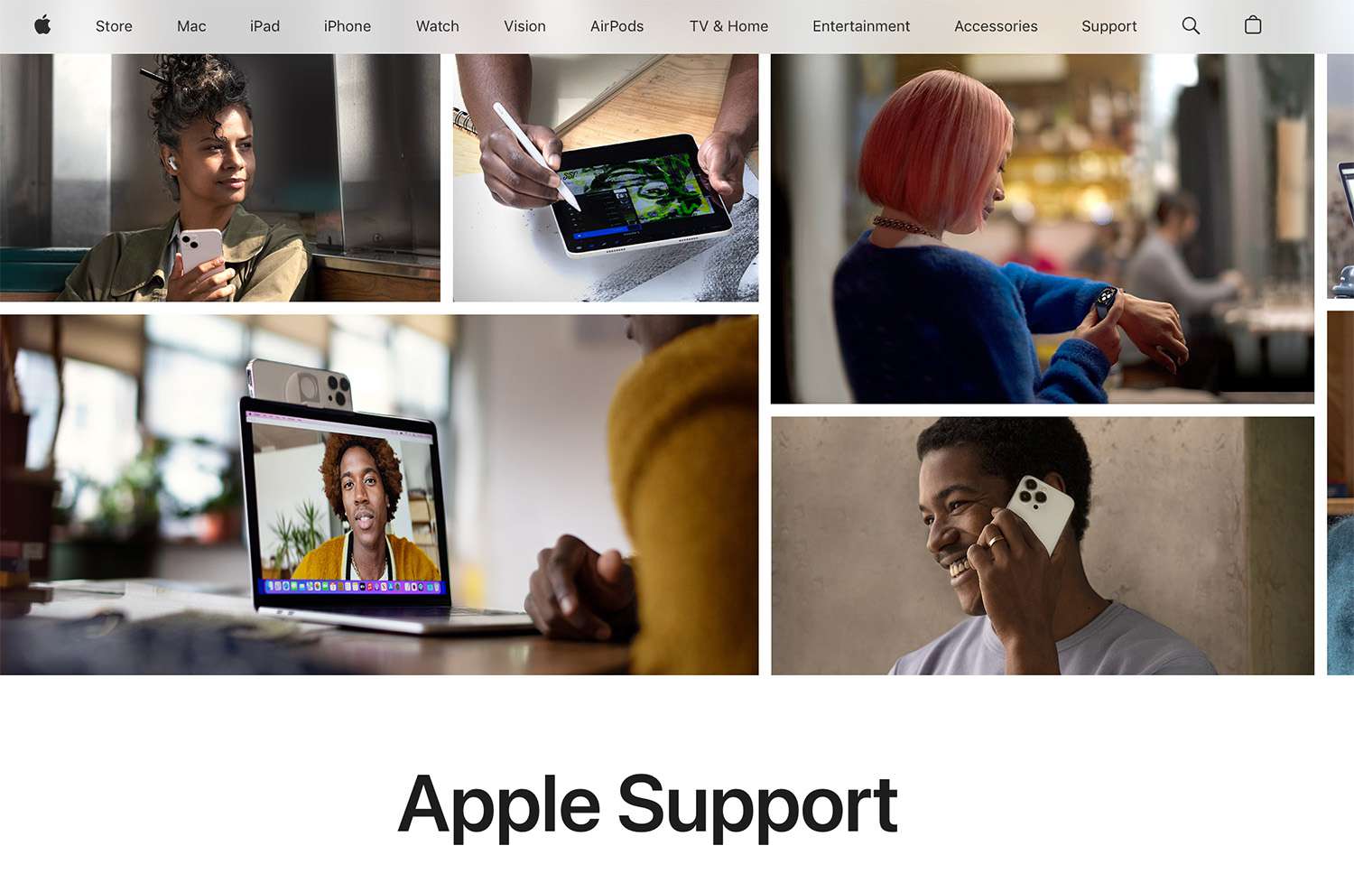 Apple Support website.