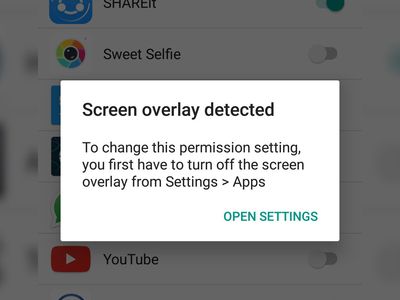 Screen Overlay detected error