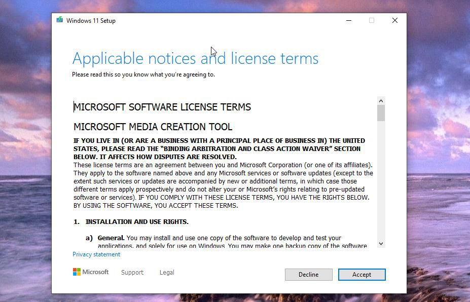 License terms