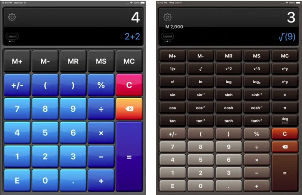 Calculator HD Pro free iPad app