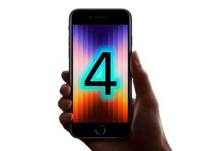 The iPhone SE (3rd generation) with a number 4 in the center of the screen