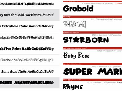 Various fonts that can be installed on the iPhone