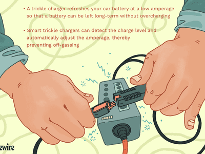 A trickle charger with text explaining what it is