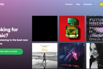 Spotify web site