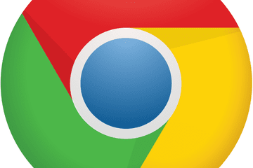 Google Chrome logo.