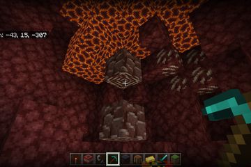 Mining Ancient Debris in Minecraft