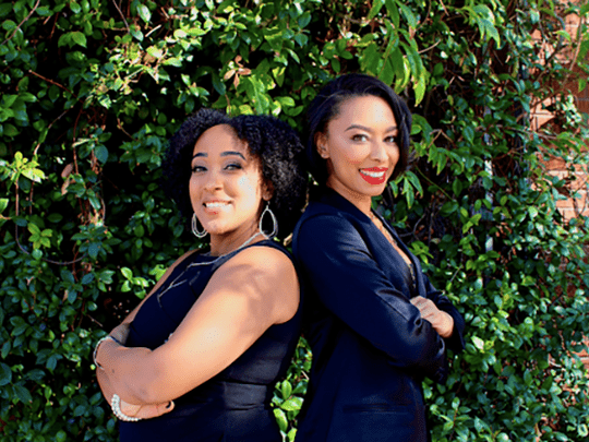 AfroFreelancer cofounders, MJ Cunningham (left) and Lillian Jackson (right).