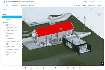 An RVT File Open in Autodesk Viewer