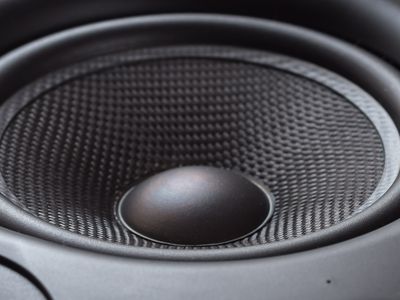 A speaker's subwoofer cone