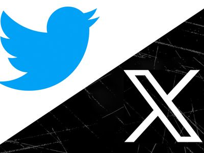 The Twitter and X logos