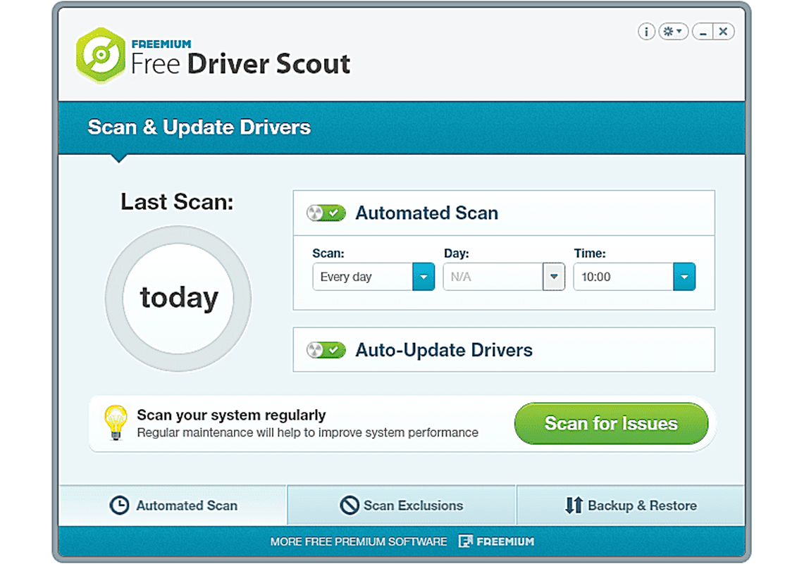 Free Driver Scout in Windows 8