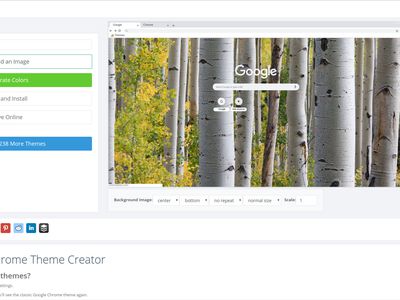 Online Google Chrome Theme Creator