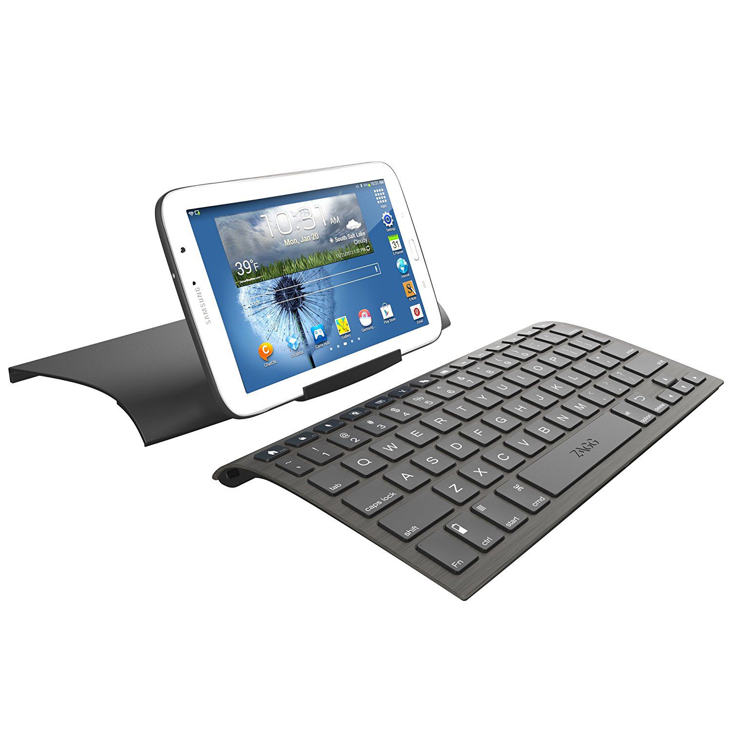 ZAGGkeys Case with Universal Wireless Keyboard for All Bluetooth Smartphones and Tablets