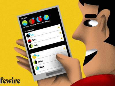 Illustration of a person using Snapchat on a smartphone