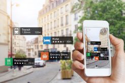 Augmented Reality technology about nearby businesses and services