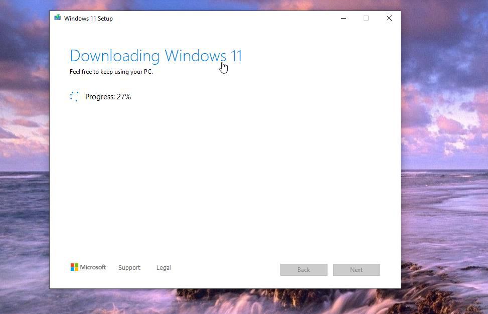 Downloading Windows 11