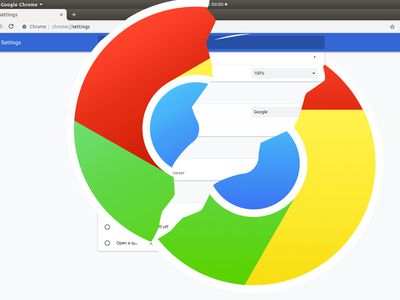 Stylized broken Google Chrome logo