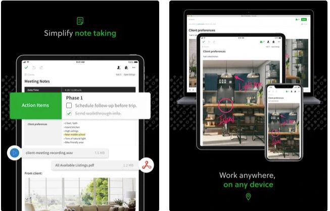 Evernote iPad app