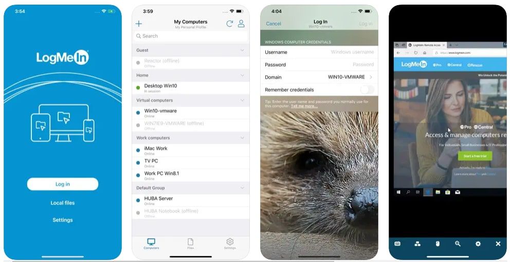 LogMeIn app for iOS