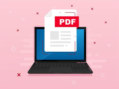 An image graphic of a PDF file on a laptop screen.