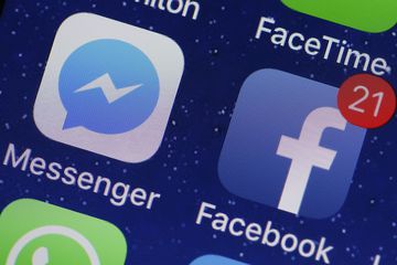 Messenger And Facebook apps on phone screen