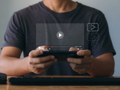 A man watching video on his smartphone