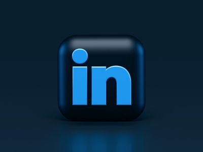 A 3D version of the LinkedIn logo