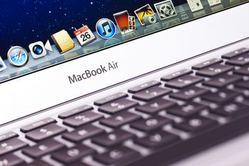 Apple MacBook Air laptop - stock photo.