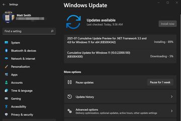 A screenshot of the Windows Update screen in Windows 11.