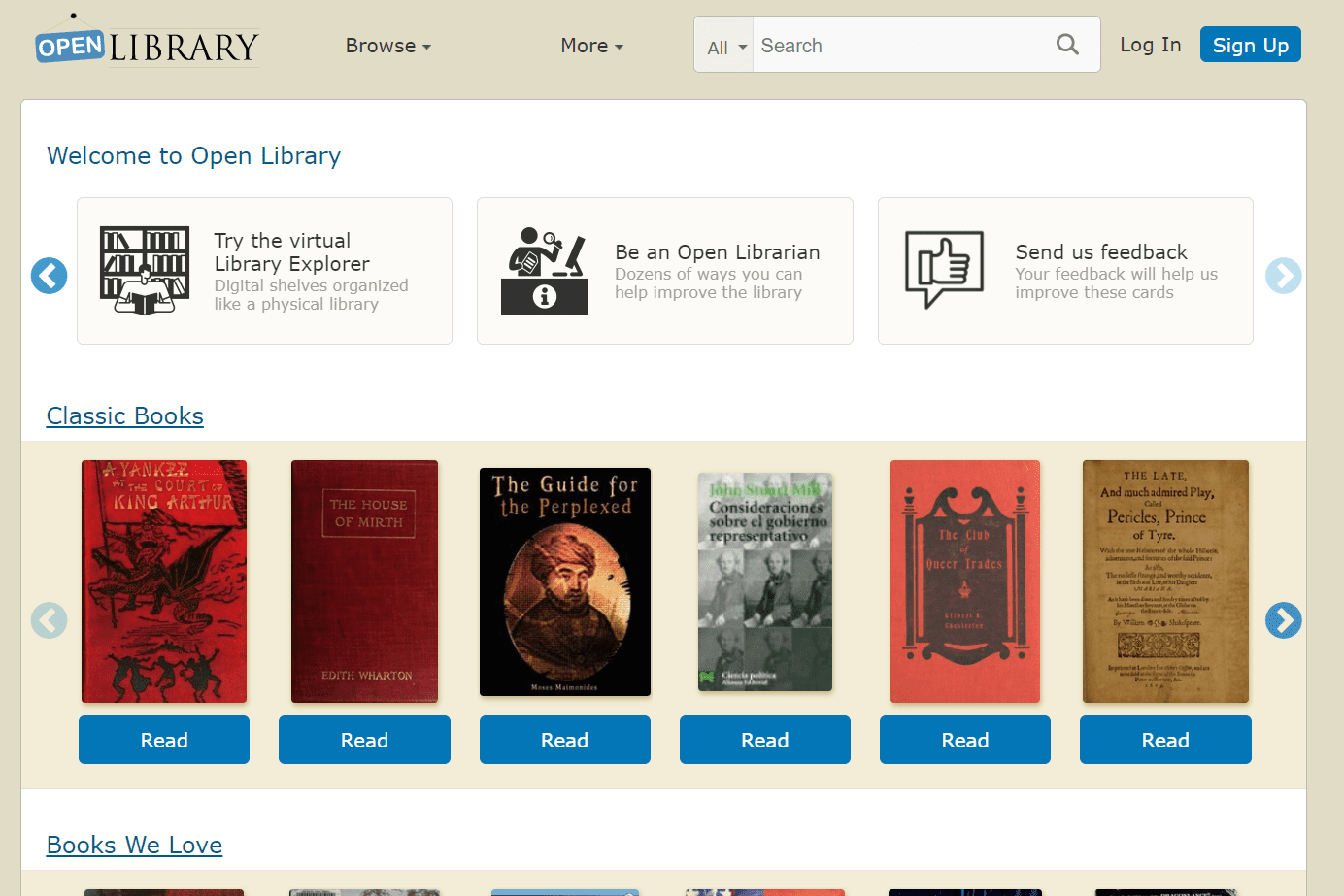 Open Library classic books