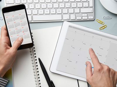 A women checking her calendar apps on iPhone and iPad.