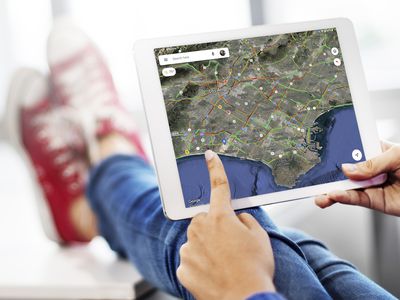 live traffic in google maps on a tablet